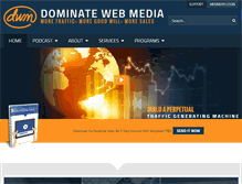Tablet Screenshot of dominatewebmedia.com